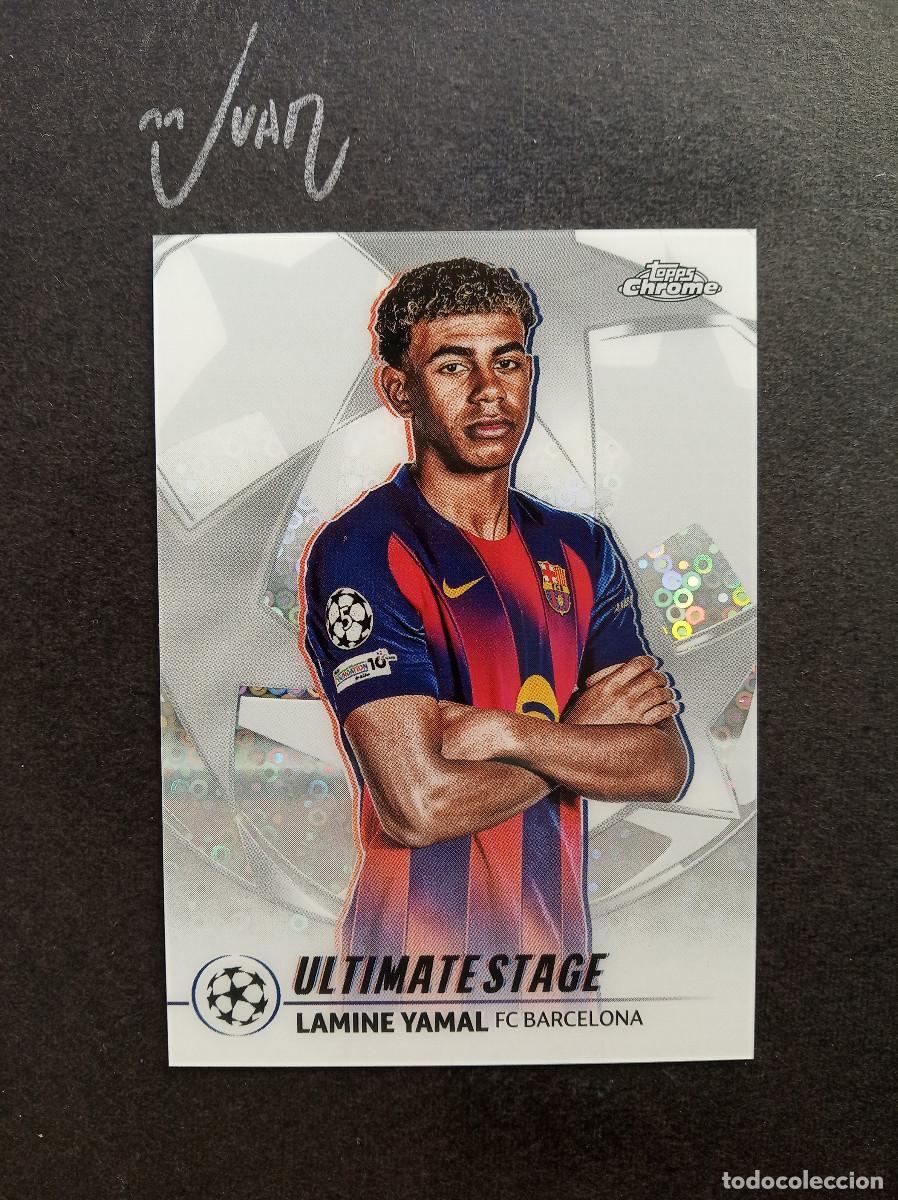 Football Stickers: 20 ULTIMATE STAGE LAMINE YAMAL FC BARCELONA ESPA&Ntilde;A ⚽ TOPPS &reg; CHROME UCC UEFA 2025 2026 25 26 NUEVO