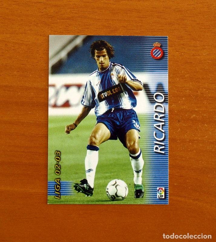 Football Stickers: R.C.D. Espa&ntilde;ol-Espanyol -N&ordm; 134 Ricardo -Mega Fichas Liga 2002-2003-02-03 -Megafichas Panini