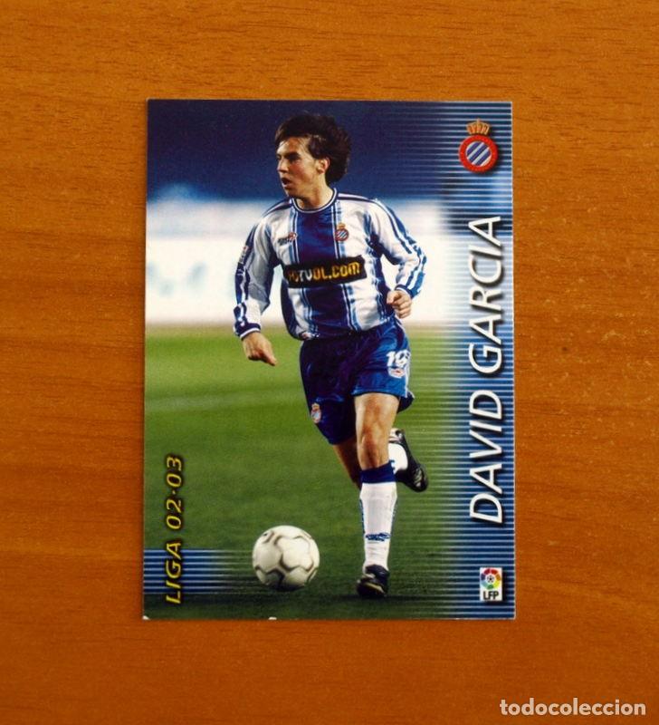 Cromos de f&uacute;tbol: R.C.D. Espa&ntilde;ol-Espanyol -N&ordm; 135 David Garc&iacute;a -Mega Fichas Liga 2002-2003-02-03 -Megafichas Panini