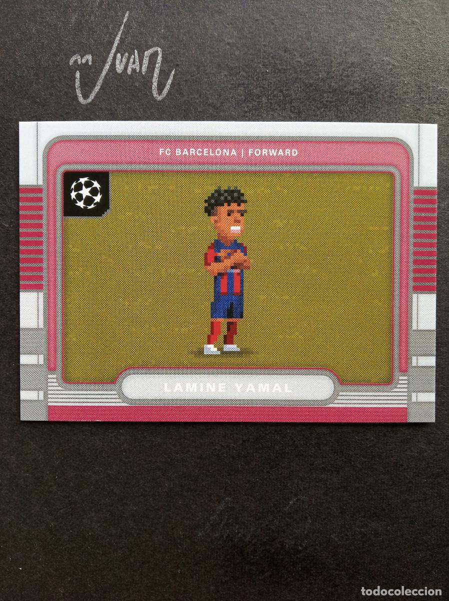 Cromos de Futebol: 8 BIT N&ordm; 17 LAMINE YAMAL FC BARCELONA ESPA&Ntilde;A ⚽ TOPPS &reg; FLAGSHIP UCC UEFA 2025 2026 25 26 NUEVO