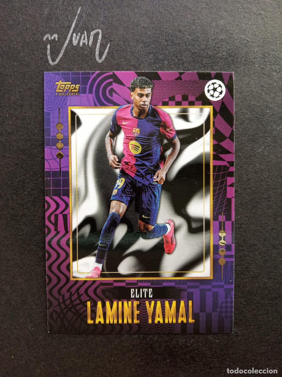 Cromos de f&uacute;tbol: ELITE LAMINE YAMAL FC BARCELONA ESPA&Ntilde;A ⚽ TOPPS &reg; GOLD x WALKERTKL UCC UEFA 2024 2025 24 25 NUEVO