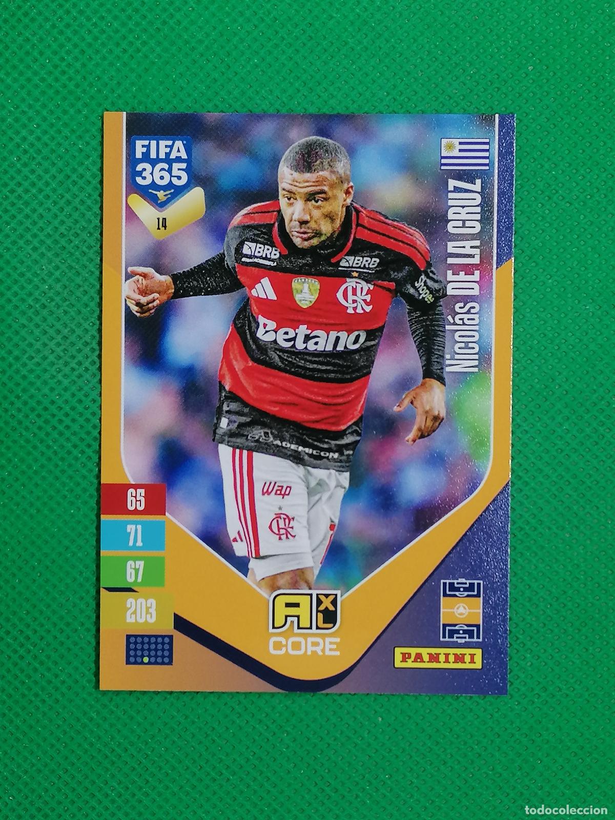 Cromos de f&uacute;tbol: 14 NICOLAS DE LA CRUZ FLAMENGO CORE ⚽ PANINI ADRENALYN XL FIFA 365 26 27 2026 2027 ⚽