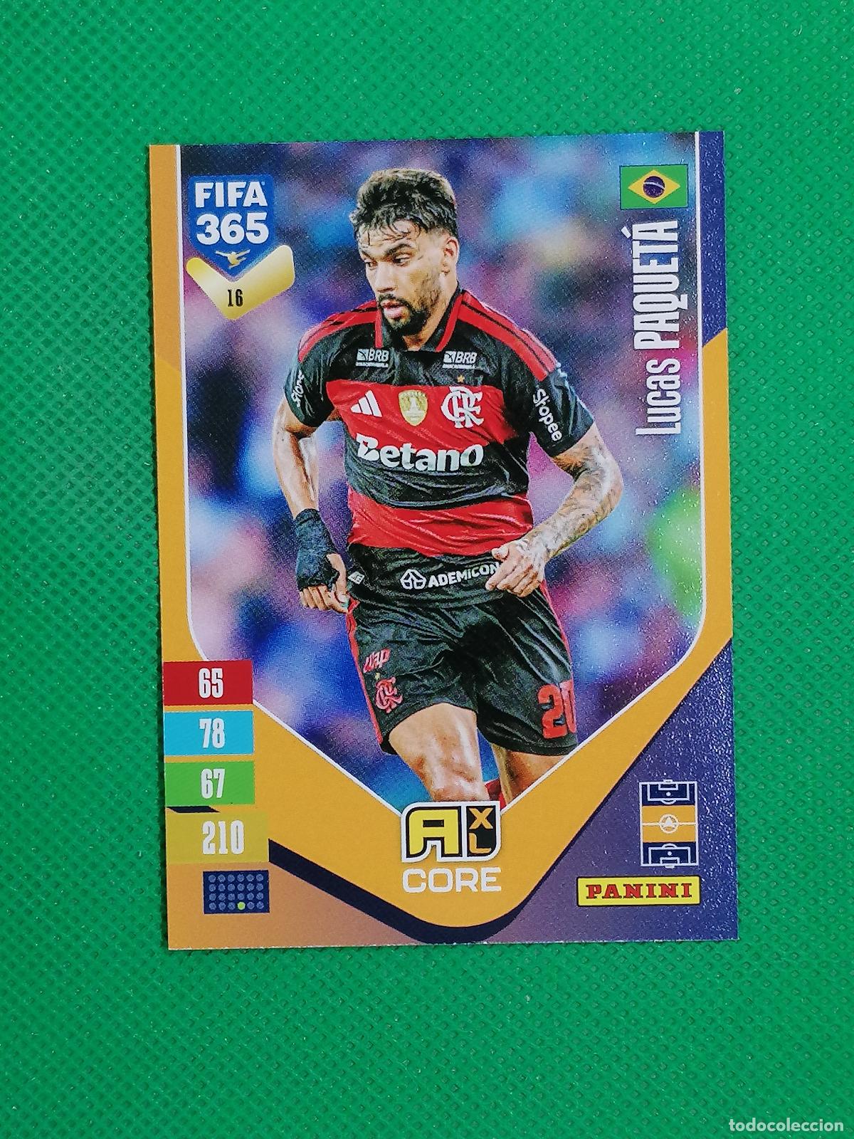 Cromos de f&uacute;tbol: 16 LUCAS PAQUETA FLAMENGO CORE ⚽ PANINI ADRENALYN XL FIFA 365 26 27 2026 2027 ⚽