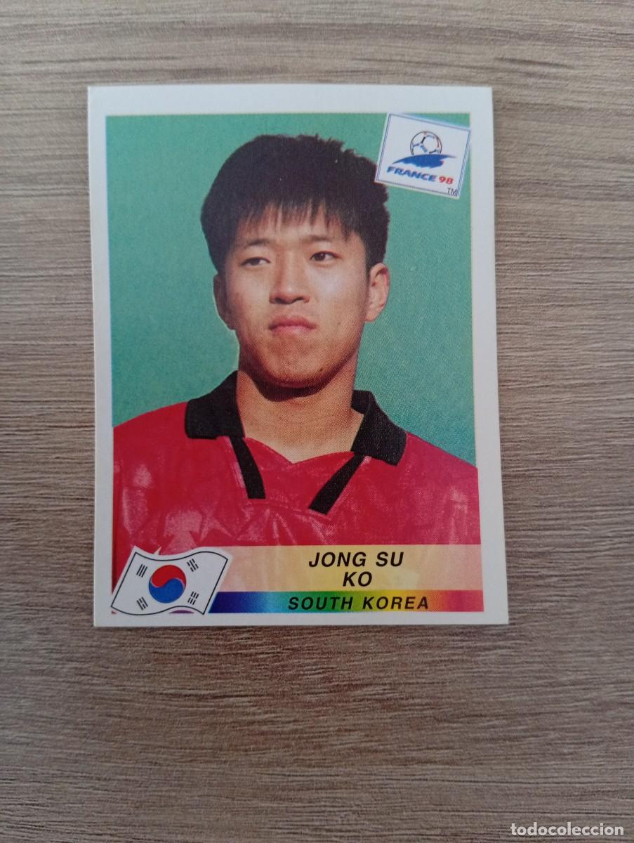Cromos de f&uacute;tbol: JONG SU KO 344 COREA DEL SUR PANINI FRANCIA 1998 98 SIN PEGAR NUNCA PEGADO