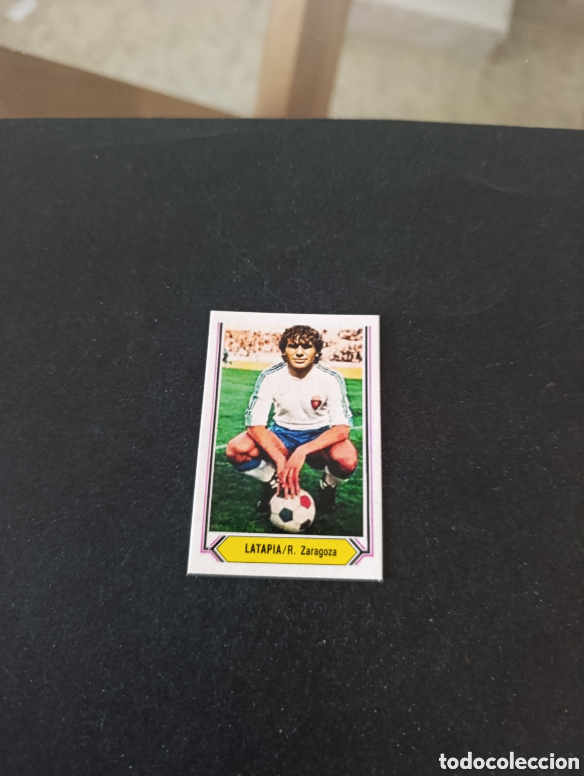 Cromos de f&uacute;tbol: Cromo Latapia Real Zaragoza Liga Este 80 81, ampliaci&oacute;n de la colecci&oacute;n.