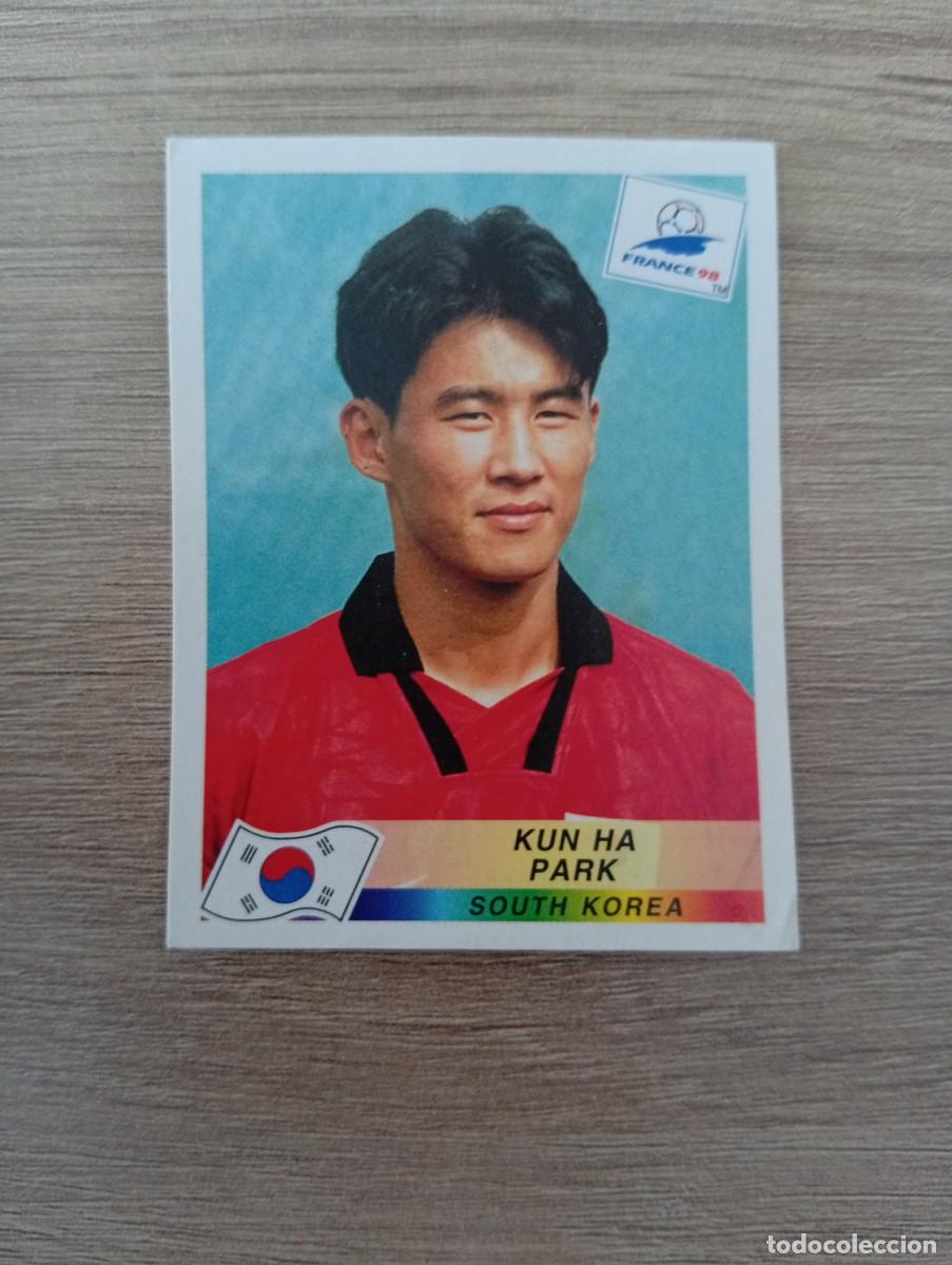 Cromos de f&uacute;tbol: KUN HA PARK 350 COREA DEL SUR PANINI FRANCIA 1998 98 SIN PEGAR NUNCA PEGADO