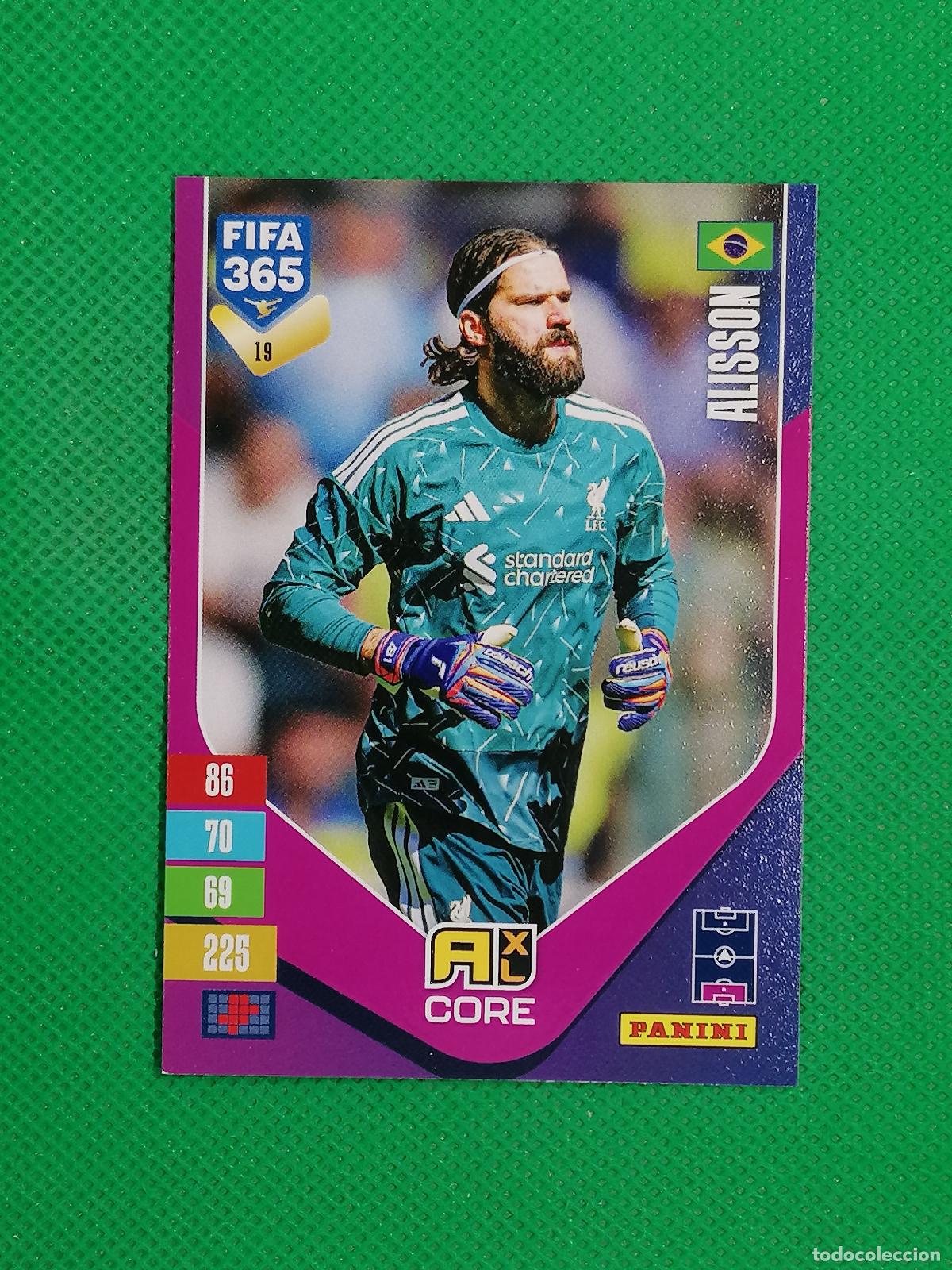 Cromos de f&uacute;tbol: 19 ALISSON LIVERPOOL CORE ⚽ PANINI ADRENALYN XL FIFA 365 26 27 2026 2027 ⚽