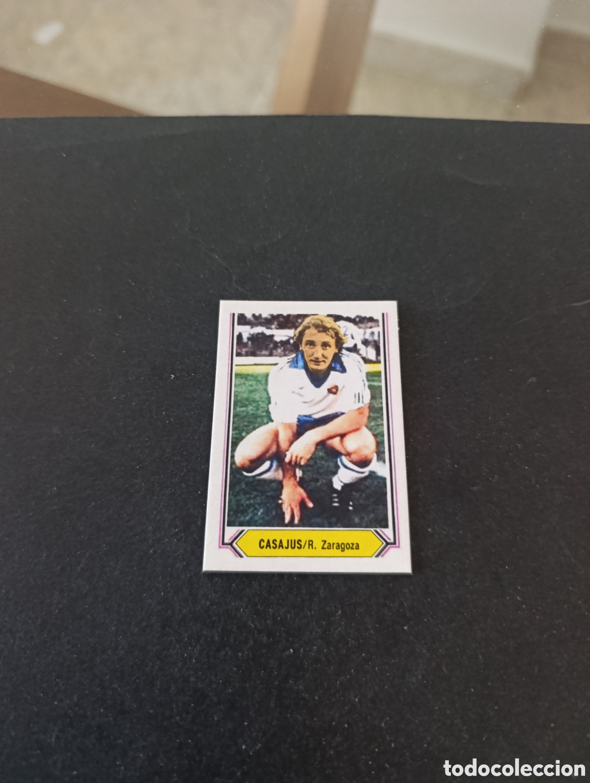Cromos de f&uacute;tbol: Cromo Casaj&uacute;s Real Zaragoza Liga Este 80 81, ampliaci&oacute;n de la colecci&oacute;n.