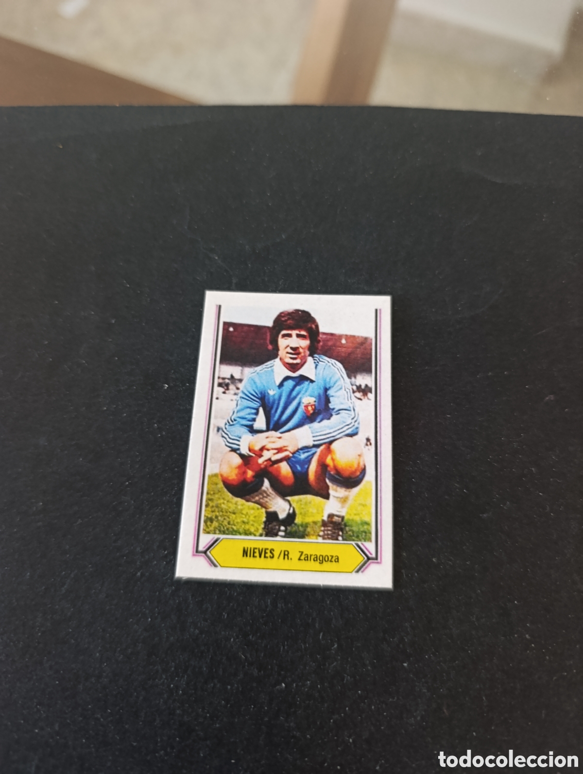 Cromos de f&uacute;tbol: Cromo Nieves Real Zaragoza Liga Este 80 81, ampliaci&oacute;n de la colecci&oacute;n.