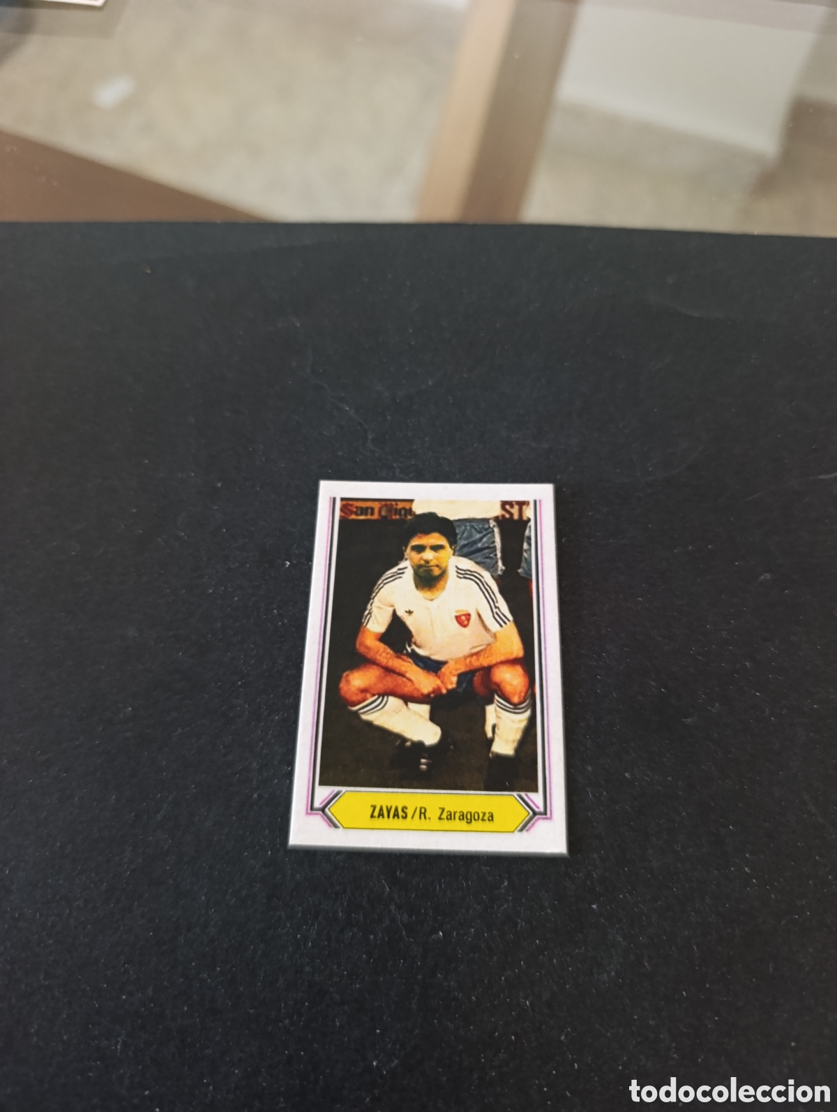 Cromos de f&uacute;tbol: Cromo Zayas Real Zaragoza Liga Este 80 81, ampliaci&oacute;n de la colecci&oacute;n.