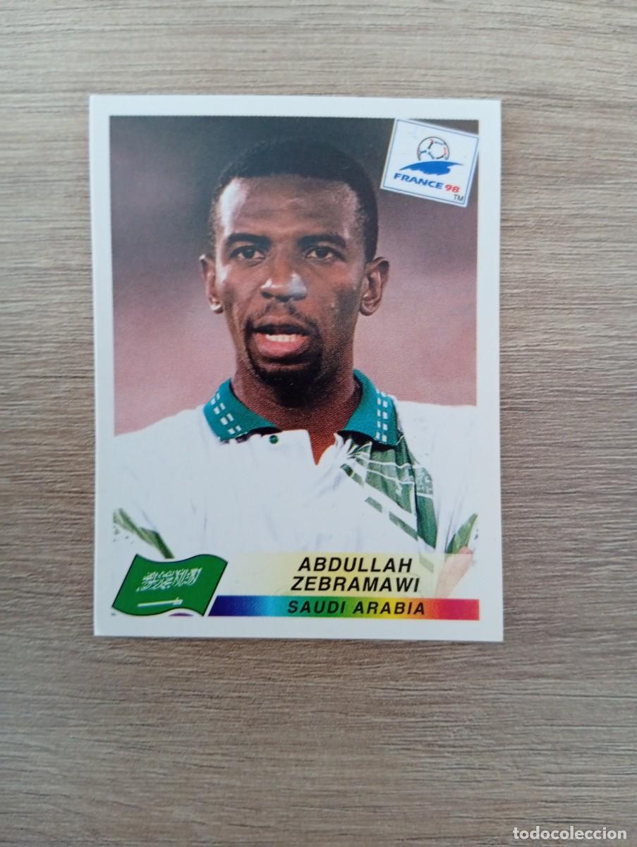 Cromos de f&uacute;tbol: ABDULLAH ZEBRAMAWI 197 ARABIA SAUDI PANINI FRANCIA 1998 98 SIN PEGAR NUNCA PEGADO