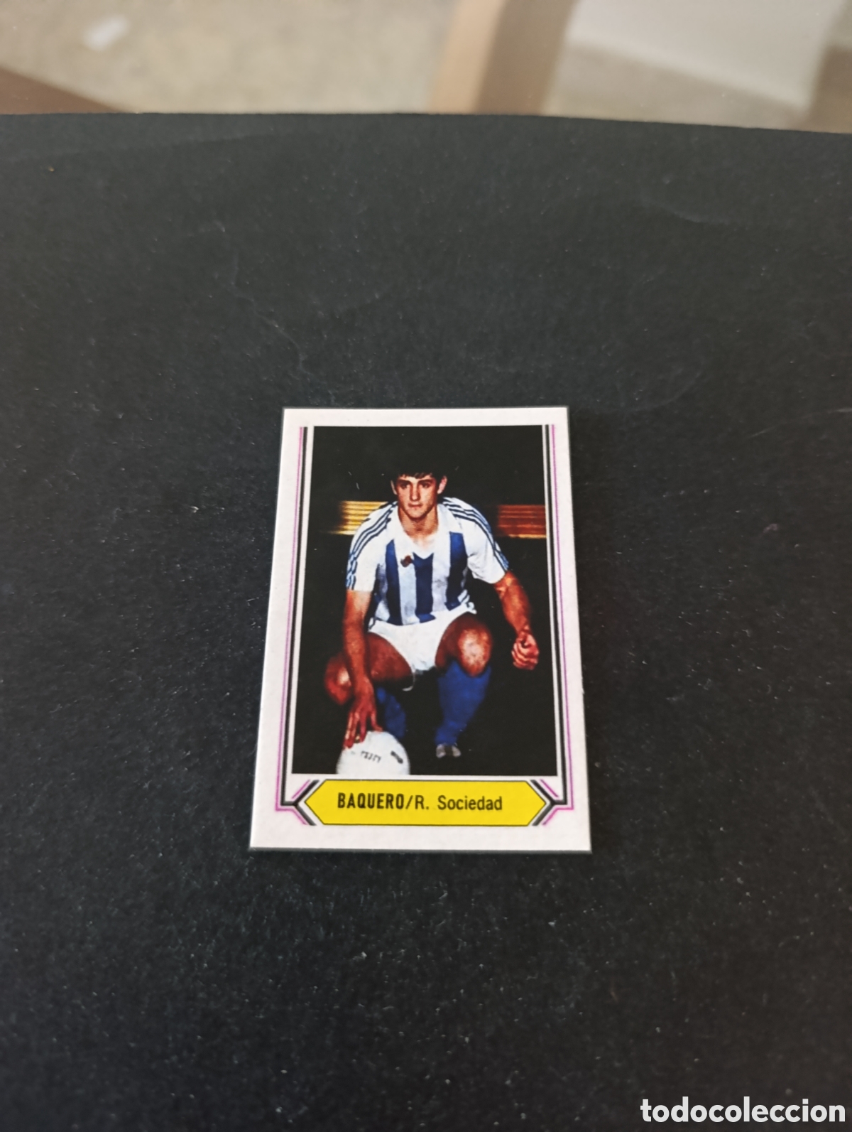 Cromos de f&uacute;tbol: Cromo Baquero Real Sociedad Liga Este 80 81, ampliaci&oacute;n de la colecci&oacute;n.