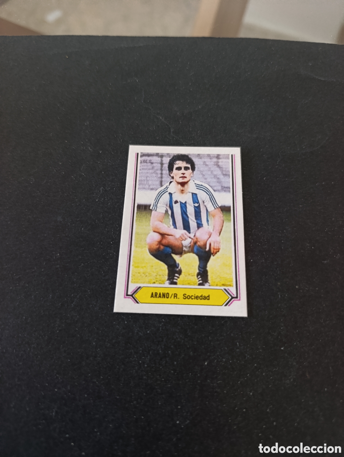 Cromos de f&uacute;tbol: Cromo Arano Real Sociedad Liga Este 80 81, ampliaci&oacute;n de la colecci&oacute;n.