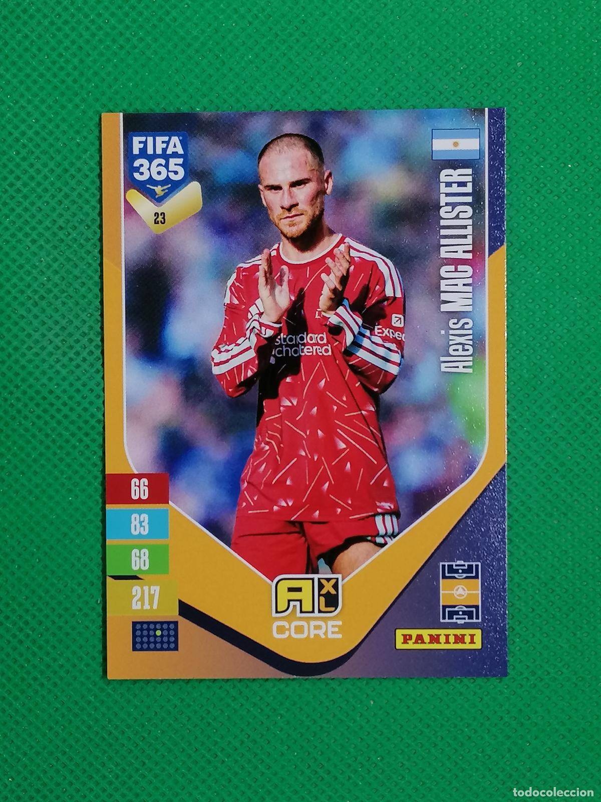 Cromos de f&uacute;tbol: 23 ALEXIS MAC ALLISTER LIVERPOOL CORE ⚽ PANINI ADRENALYN XL FIFA 365 26 27 2026 2027 ⚽