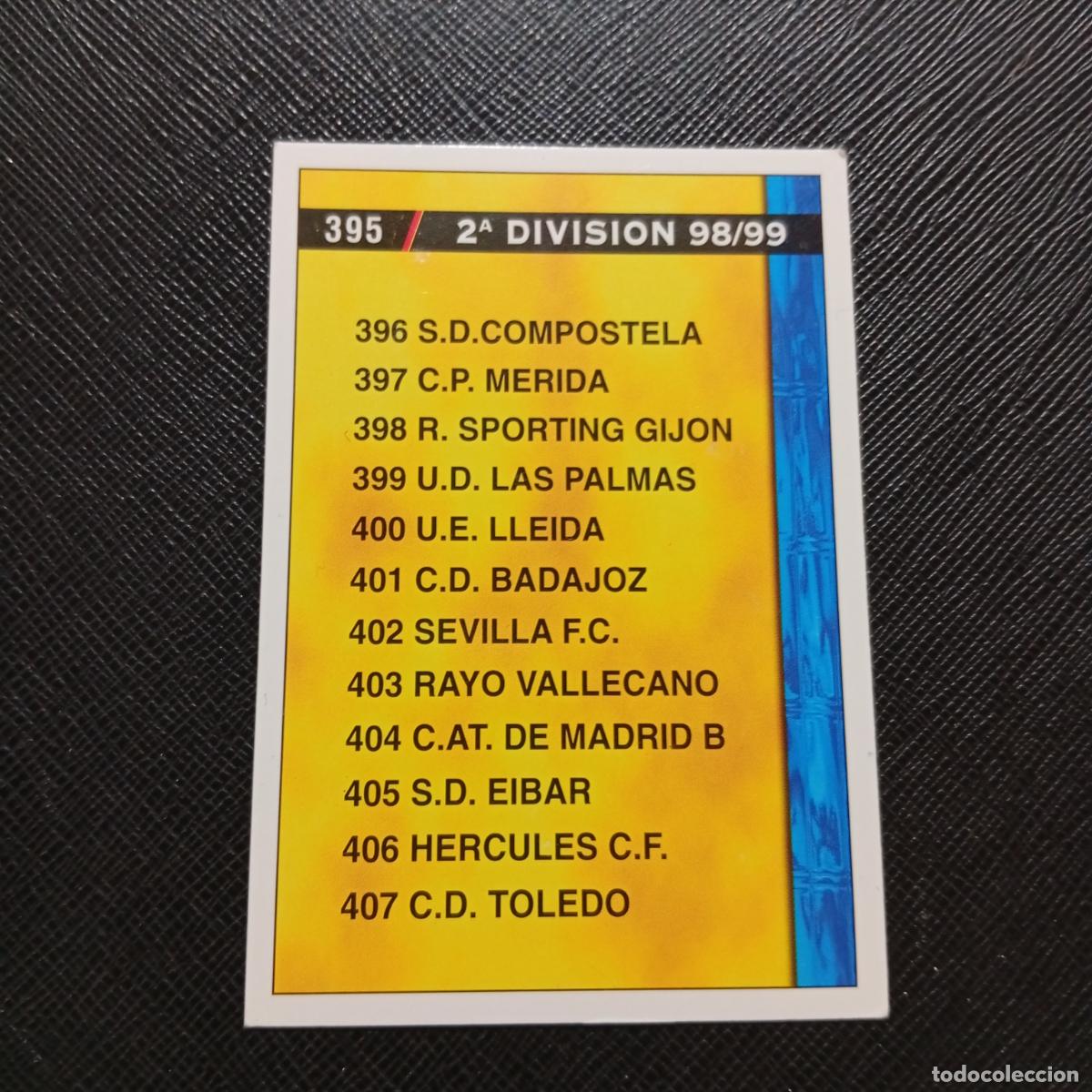 Cromos de f&uacute;tbol: 395 2 DIVISION MUNDICROMO 1998 1999 CROMO FUTBOL LIGA 98 99 - A218 PG51