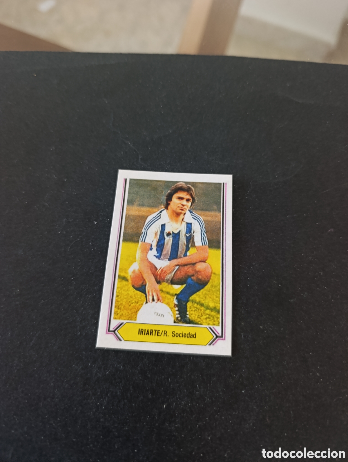Cromos de f&uacute;tbol: Cromo Iriarte Real Sociedad Liga Este 80 81, ampliaci&oacute;n de la colecci&oacute;n.