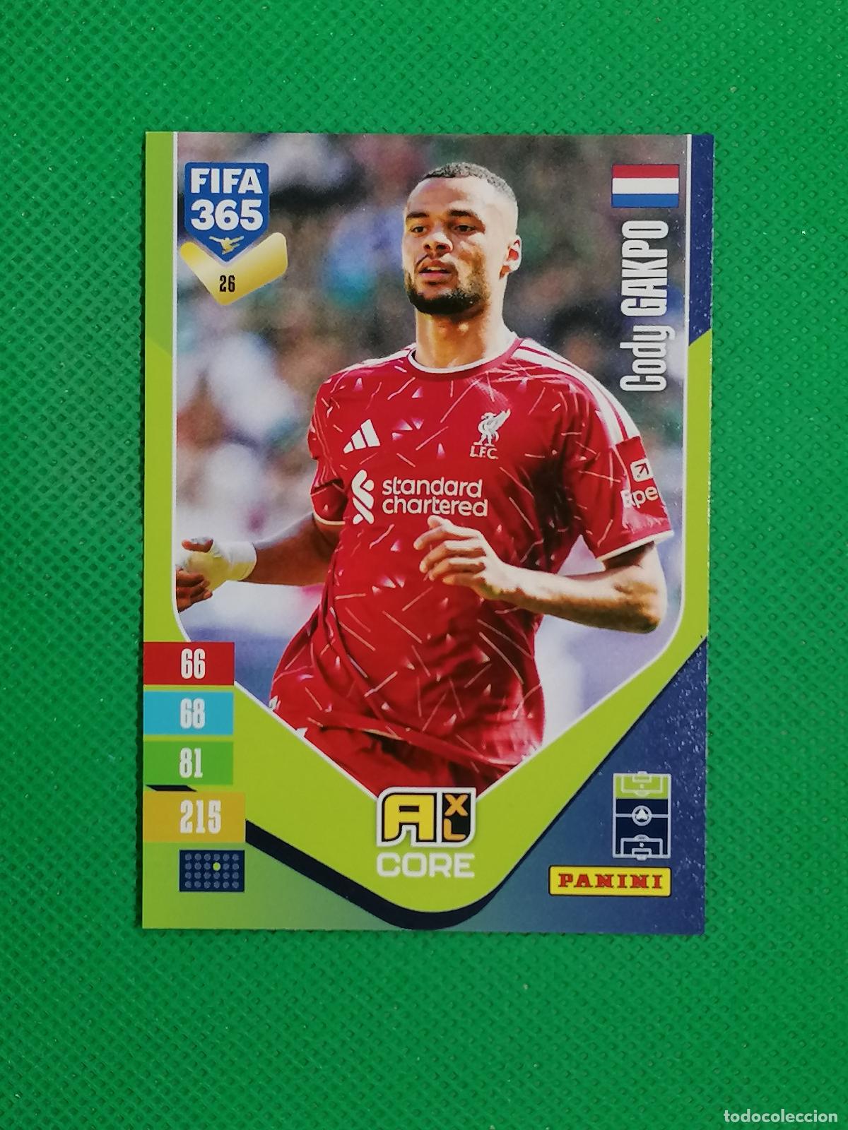 Cromos de f&uacute;tbol: 26 CODY GAKPO LIVERPOOL CORE ⚽ PANINI ADRENALYN XL FIFA 365 26 27 2026 2027 ⚽