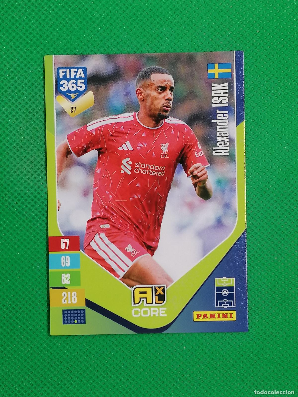 Cromos de f&uacute;tbol: 27 ALEXANDER ISAK LIVERPOOL CORE ⚽ PANINI ADRENALYN XL FIFA 365 26 27 2026 2027 ⚽