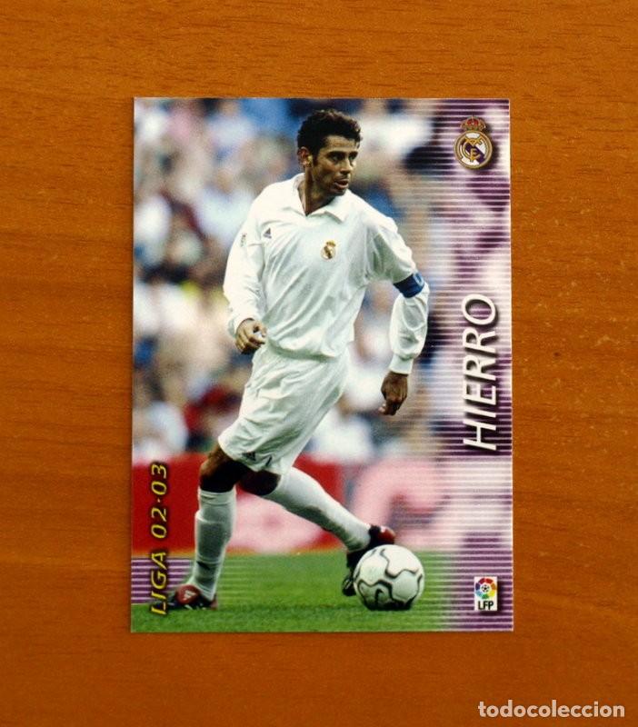 Cromos de f&uacute;tbol: Real Madrid -N&ordm; 149 Hierro -Mega Fichas Liga 2002-2003-02-03 -Megafichas Panini Sports