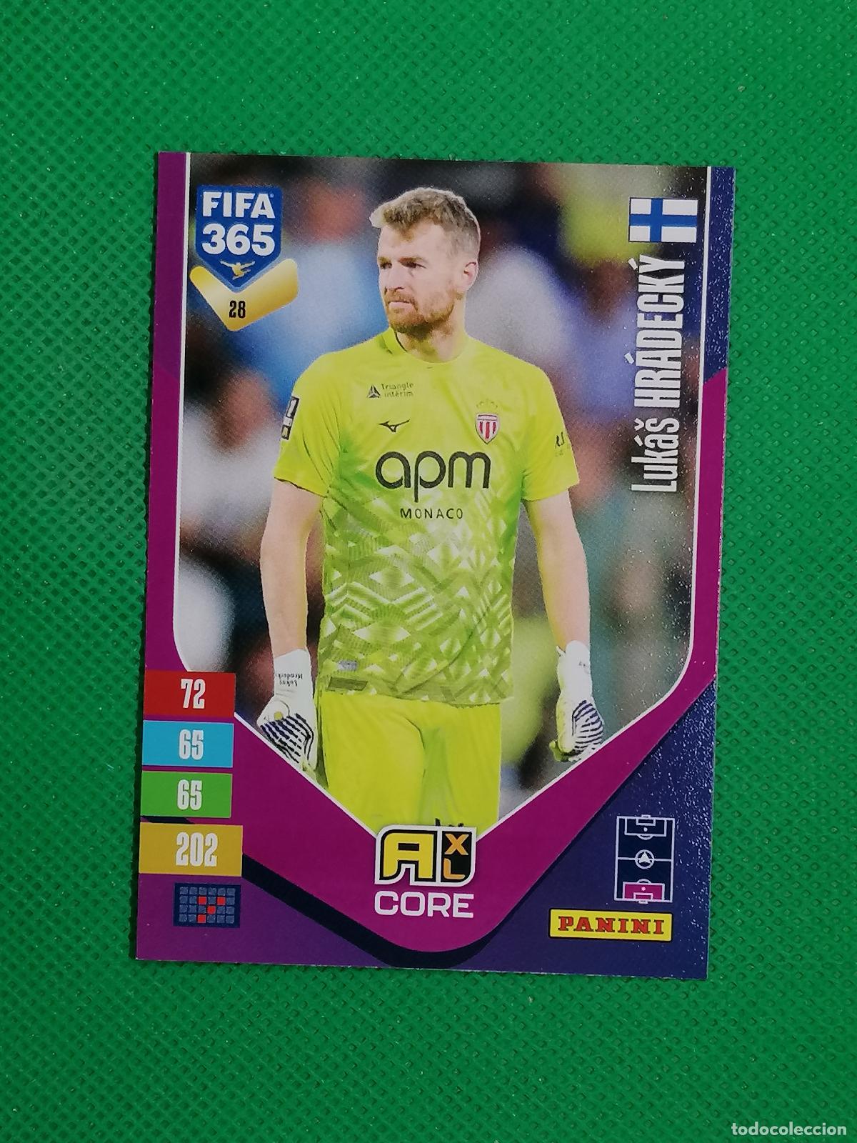 Cromos de f&uacute;tbol: 28 LUKAS HRADECKY MONACO CORE ⚽ PANINI ADRENALYN XL FIFA 365 26 27 2026 2027 ⚽
