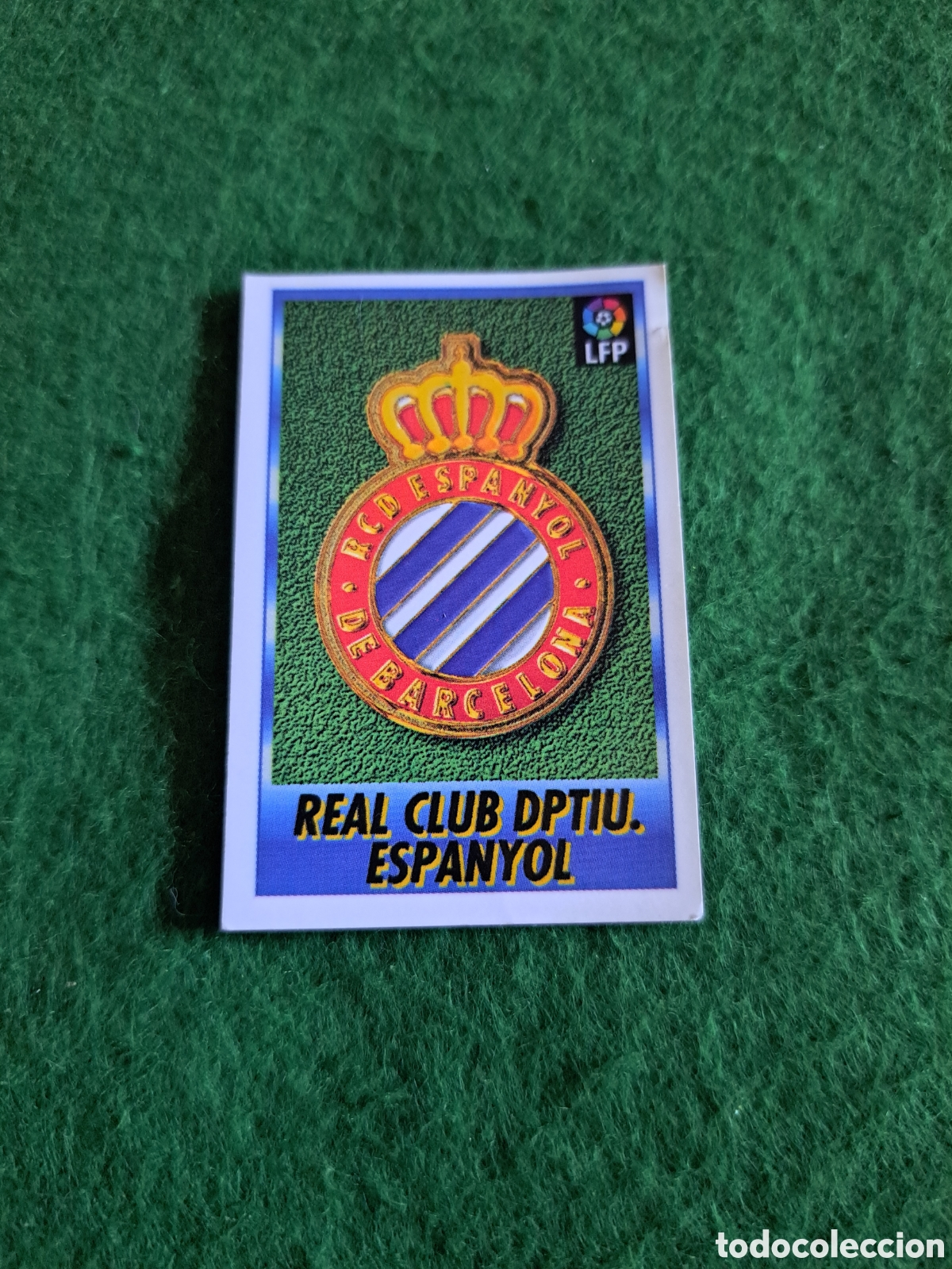 Cromos de f&uacute;tbol: Espanyol Escudo. N&deg;79. Bollycao Liga 96-97. Sigue la Liga