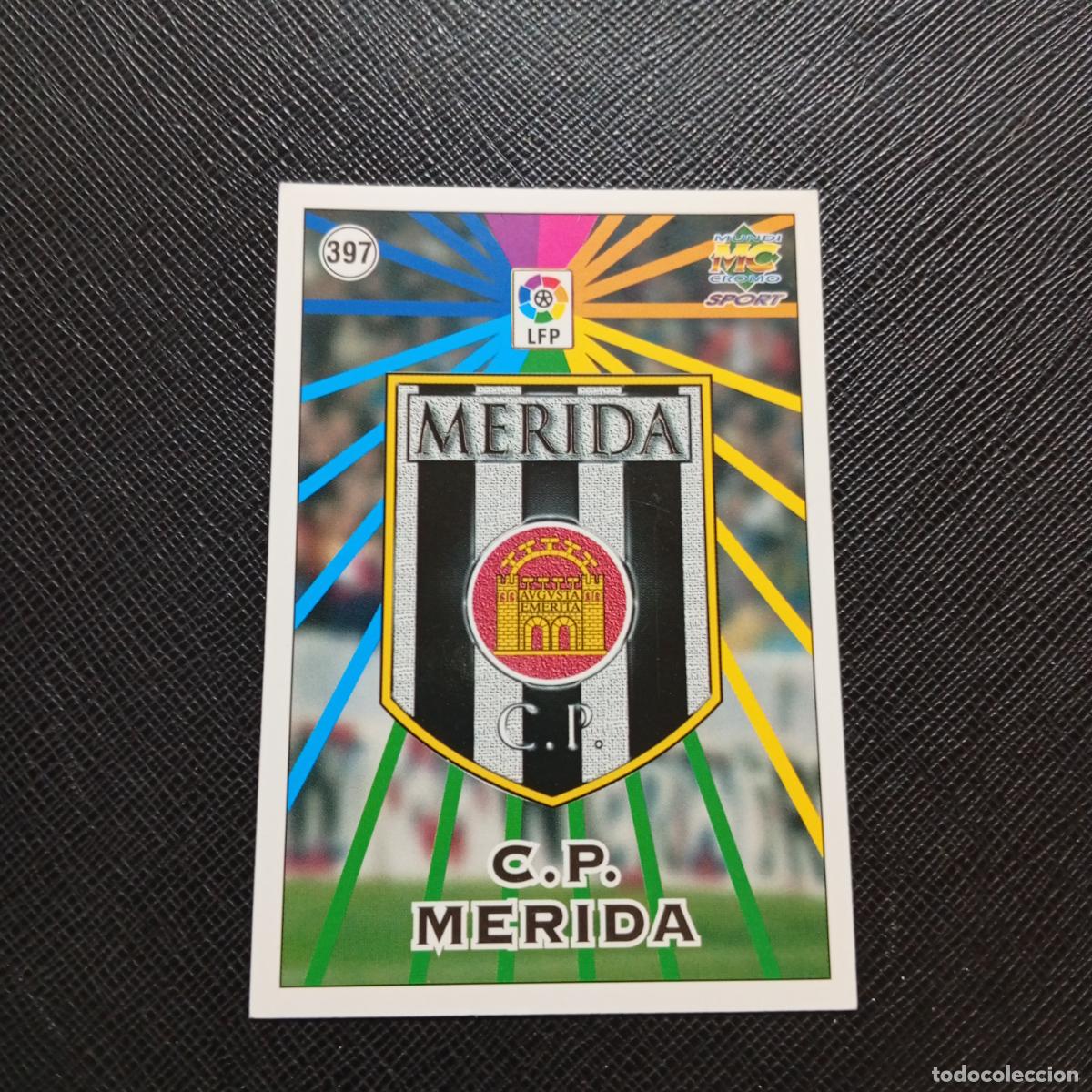 Cromos de f&uacute;tbol: 397 MERIDA ESCUDO MUNDICROMO 1998 1999 CROMO FUTBOL LIGA 98 99 - A218 PG52