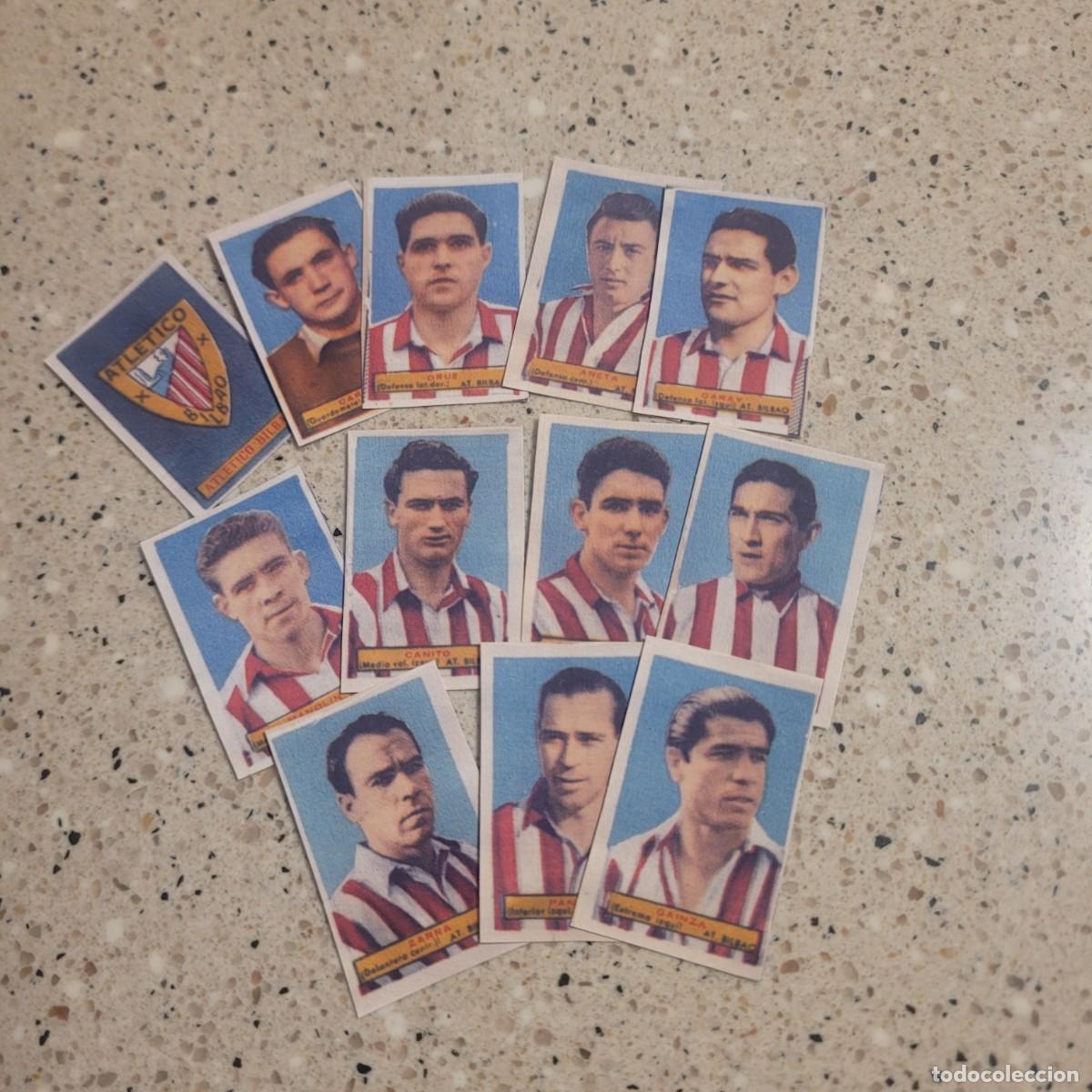 Cromos de f&uacute;tbol: EQUIPO COMPLETO DEL ATLETICO BILBAO, TEMPORADA 1953 FACSIMIL