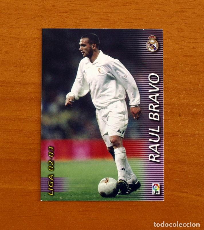 Cromos de f&uacute;tbol: Real Madrid -N&ordm; 152 Ra&uacute;l Bravo -Mega Fichas Liga 2002-2003-02-03 -Megafichas Panini Sports