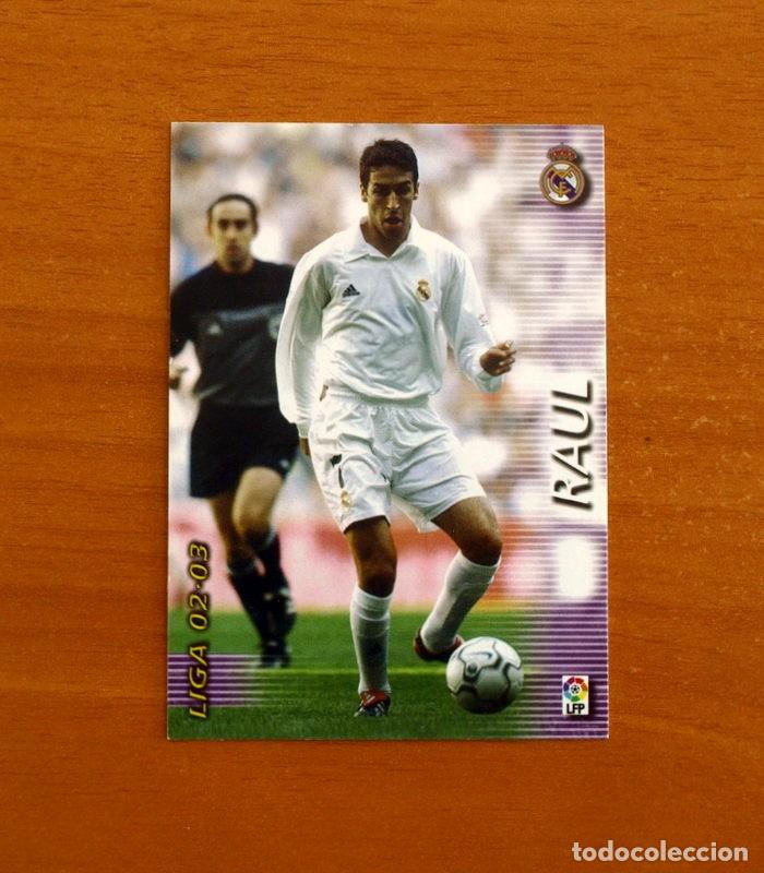 Cromos de f&uacute;tbol: Real Madrid -N&ordm; 161 Ra&uacute;l -Mega Fichas Liga 2002-2003-02-03 -Megafichas Panini Sports