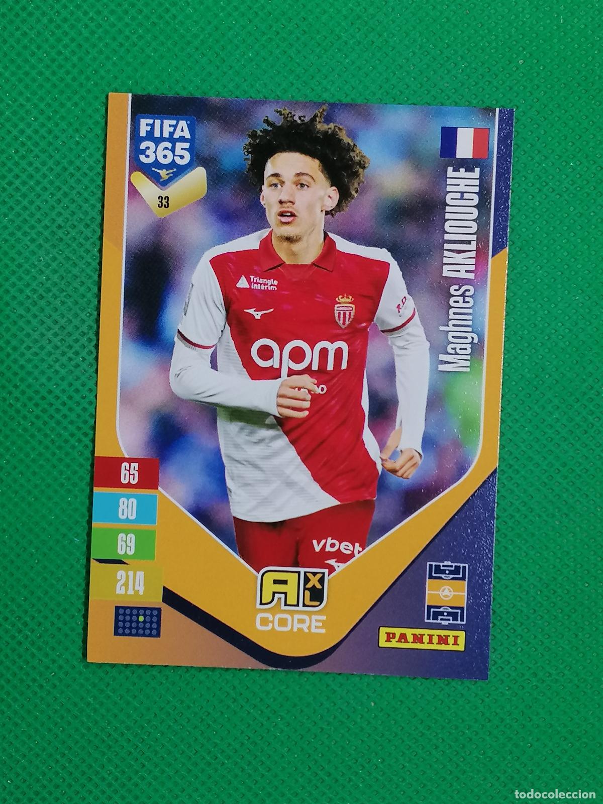Cromos de f&uacute;tbol: 33 MAGHNES AKLIOUCHE MONACO CORE ⚽ PANINI ADRENALYN XL FIFA 365 26 27 2026 2027 ⚽