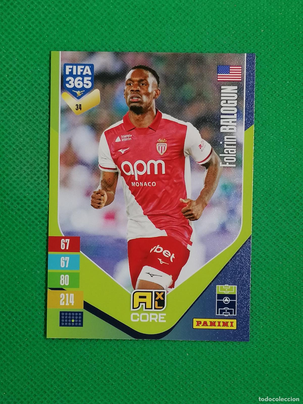 Cromos de f&uacute;tbol: 34 FOLARIN BALOGUN MONACO CORE ⚽ PANINI ADRENALYN XL FIFA 365 26 27 2026 2027 ⚽
