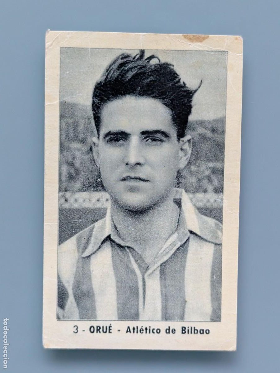 Cromos de f&uacute;tbol: DIFICIL CROMO RARE CARD ORUE ATHLETIC ATLETICO BILBAO ED RUIZ ROMERO 1952 1952/53 1953 VIZCAYA