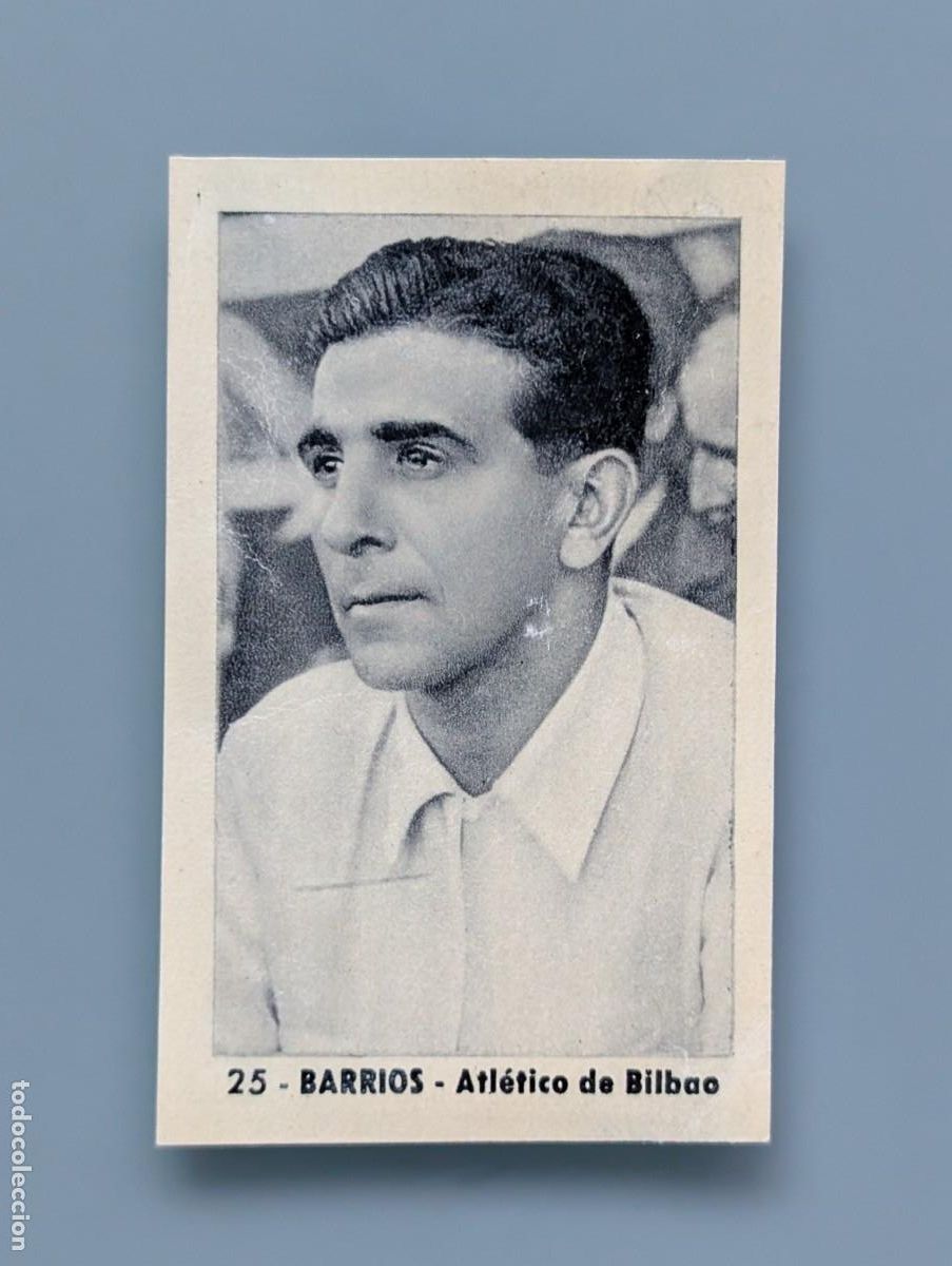 Cromos de f&uacute;tbol: DIFICIL CROMO RARE CARD BARRIOS ATHLETIC ATLETICO BILBAO ED RUIZ ROMERO 1952 1952/53 1953 VIZCAYA