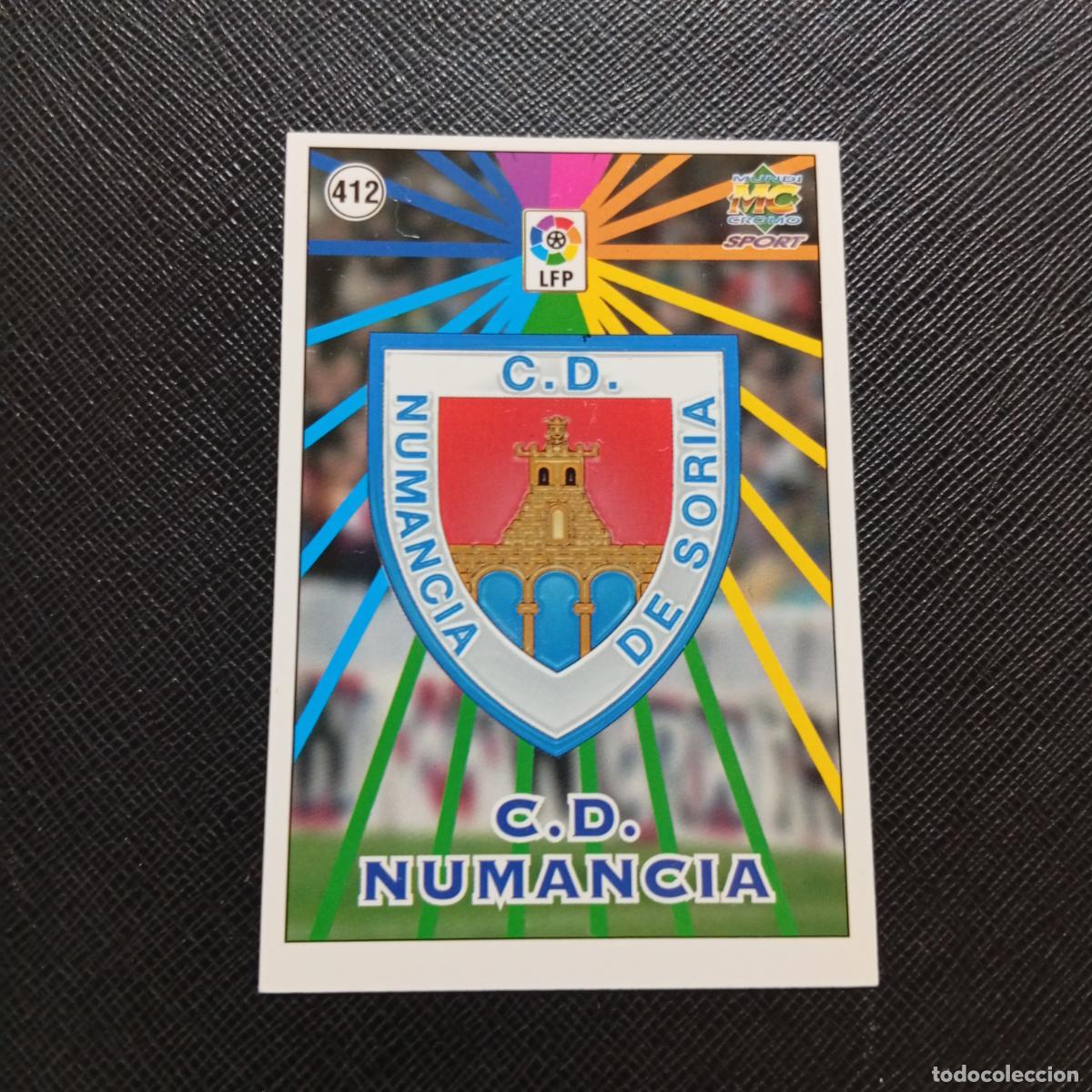 Cromos de f&uacute;tbol: 412 NUMANCIA ESCUDO MUNDICROMO 1998 1999 CROMO FUTBOL LIGA 98 99 - A218 PG53