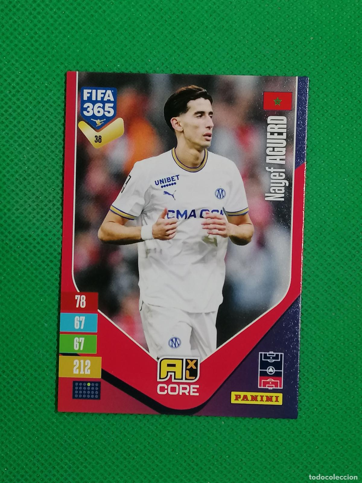 Cromos de f&uacute;tbol: 38 NAYEF AGUERD MARSEILLE CORE ⚽ PANINI ADRENALYN XL FIFA 365 26 27 2026 2027 ⚽