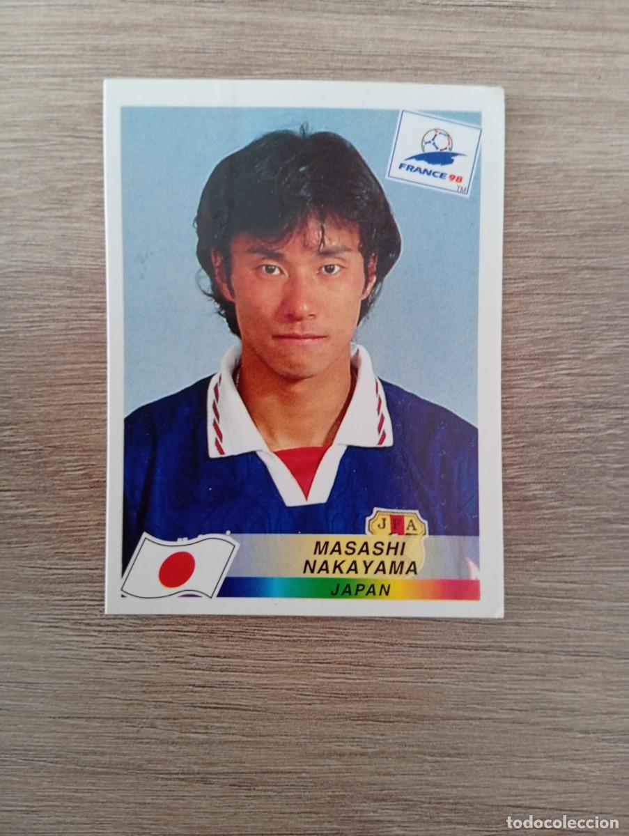 Cromos de f&uacute;tbol: MASASHI NAKAYAMA 528 JAPON PANINI FRANCIA 1998 98 SIN PEGAR NUNCA PEGADO