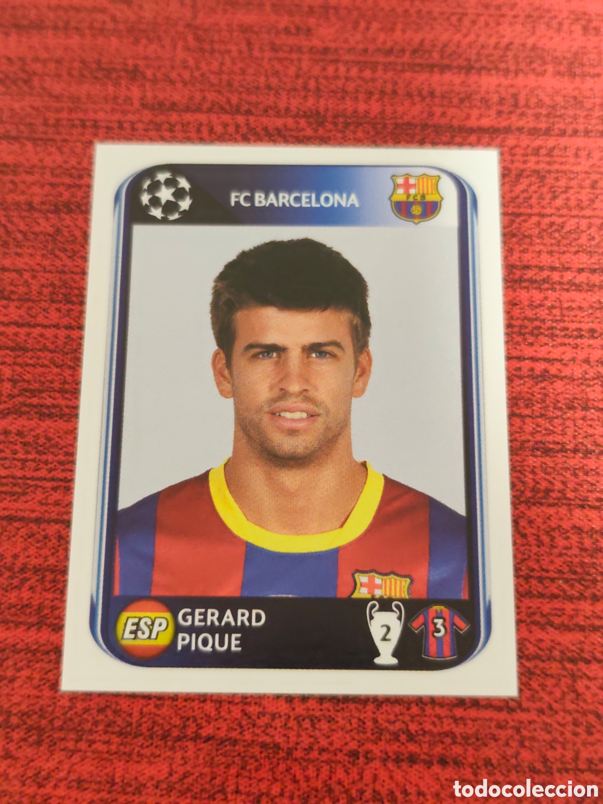 Cromos de f&uacute;tbol: 212 PIQU&Eacute; FC BARCELONA UEFA CHAMPIONS LEAGUE 2010 2011 PANINI