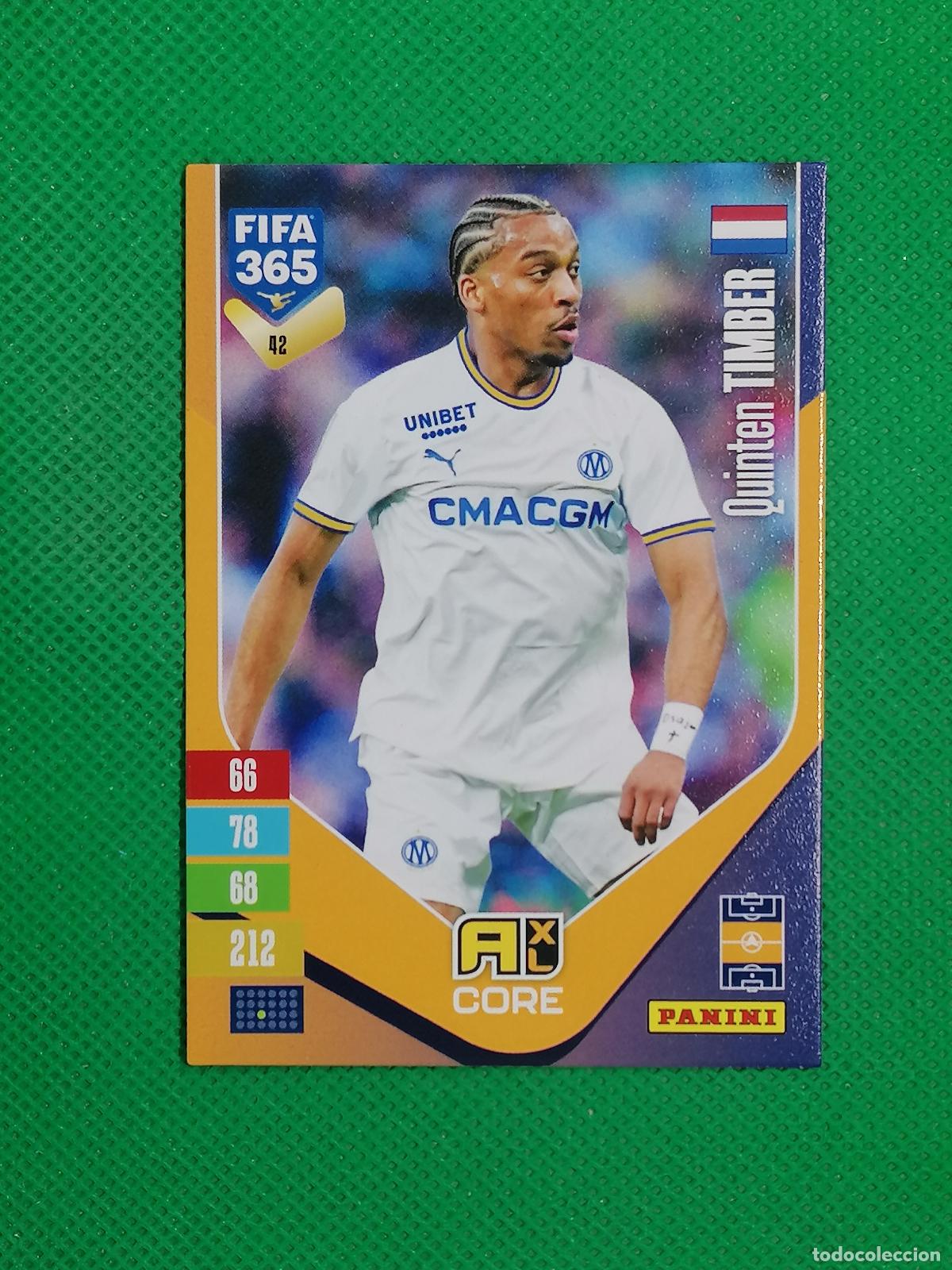 Cromos de f&uacute;tbol: 42 QUINTEN TIMBER MARSEILLE CORE ⚽ PANINI ADRENALYN XL FIFA 365 26 27 2026 2027 ⚽
