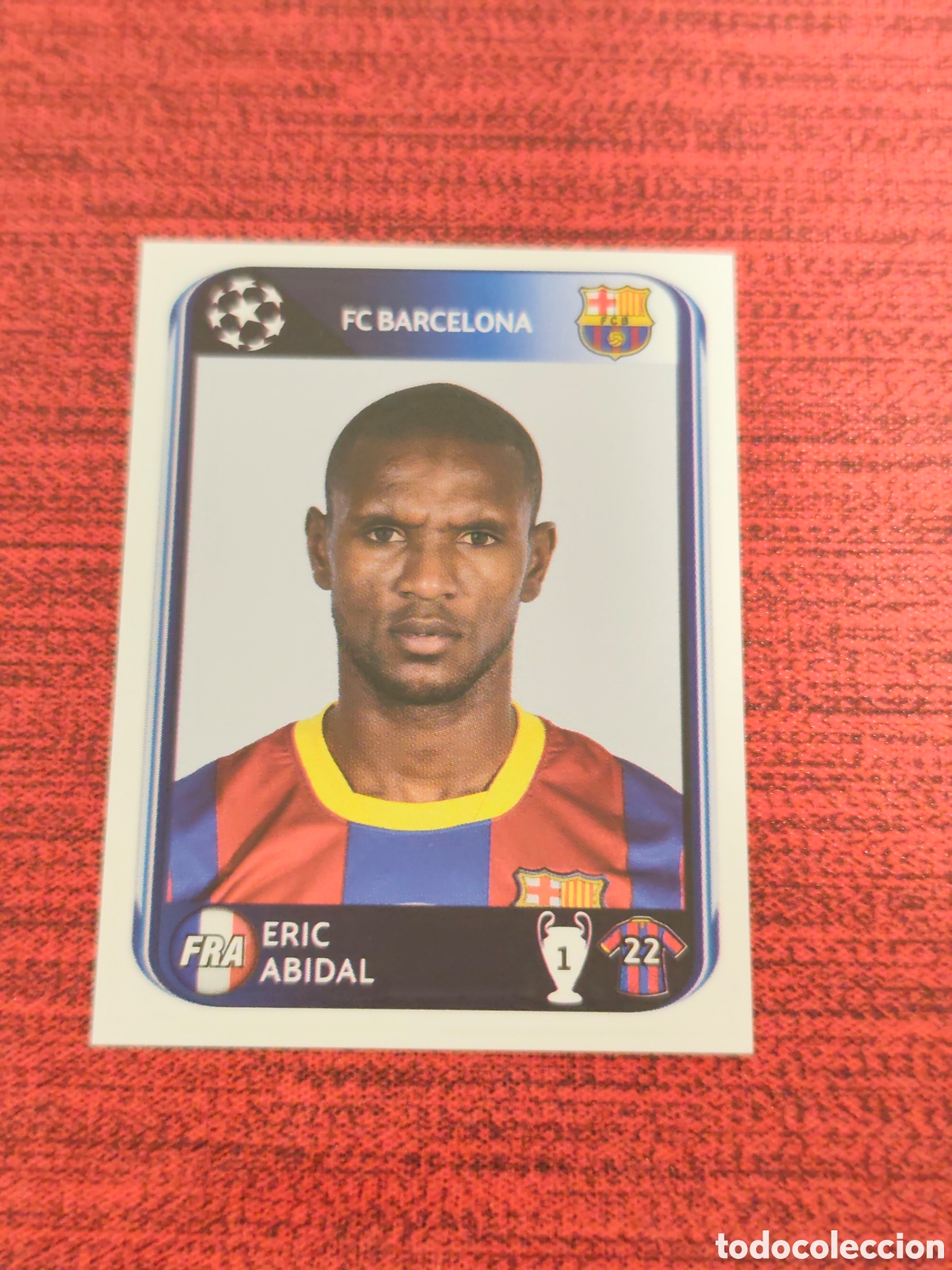 Cromos de f&uacute;tbol: 213 ABIDAL FC BARCELONA UEFA CHAMPIONS LEAGUE 2010 2011 PANINI