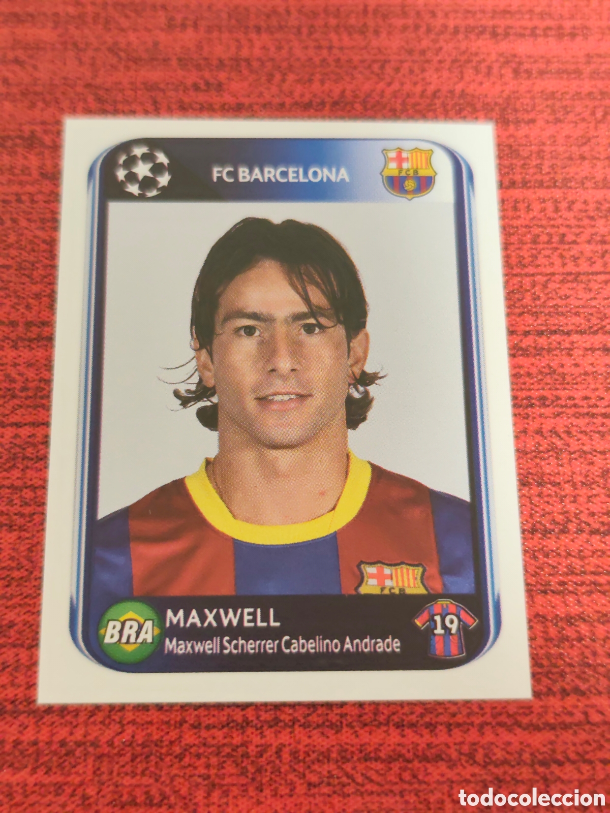 Cromos de f&uacute;tbol: 214 MAXWELL FC BARCELONA UEFA CHAMPIONS LEAGUE 2010 2011 PANINI
