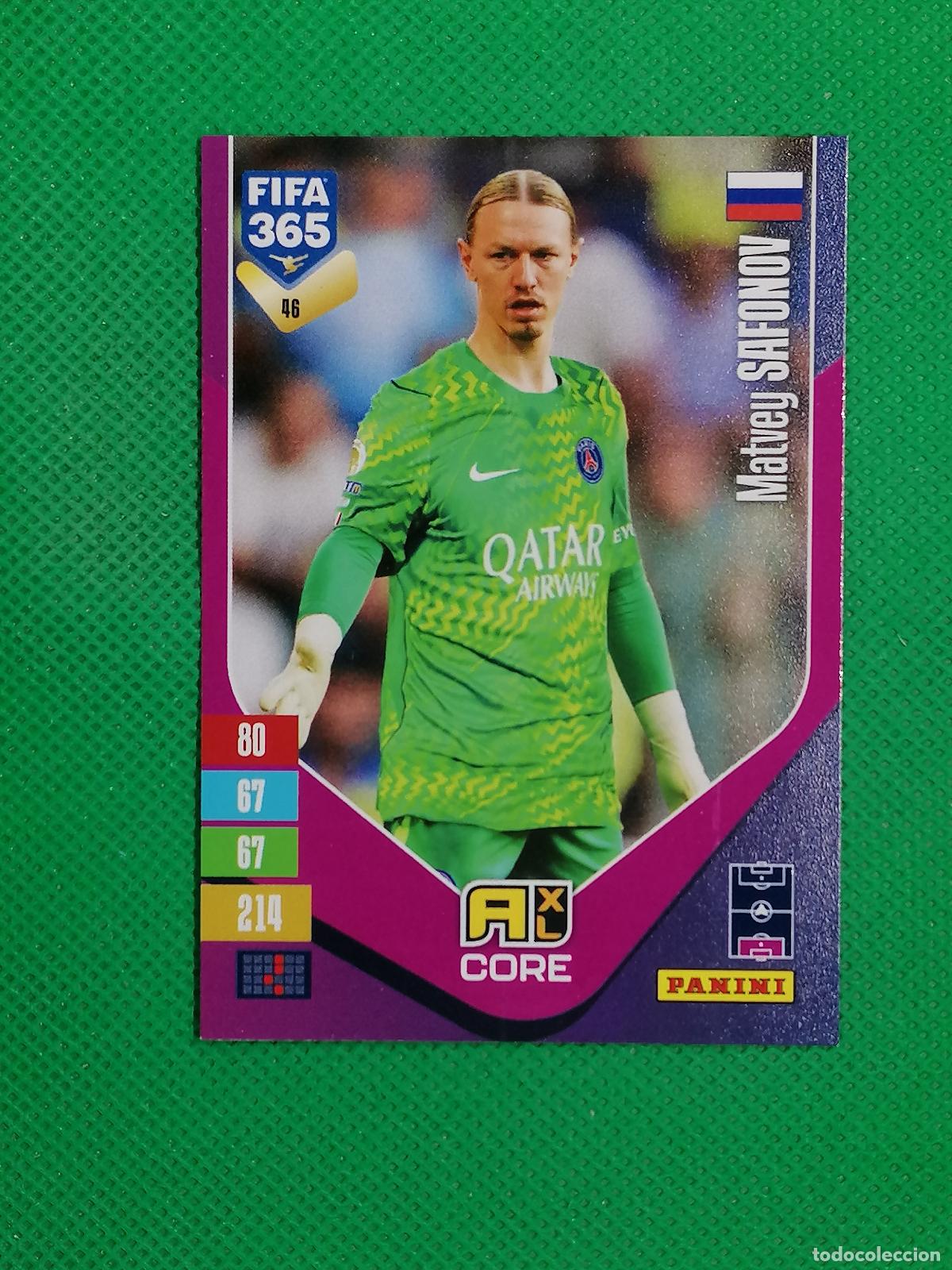 Cromos de f&uacute;tbol: 46 MATVEY SAFONOV PARIS PSG CORE ⚽ PANINI ADRENALYN XL FIFA 365 26 27 2026 2027 ⚽