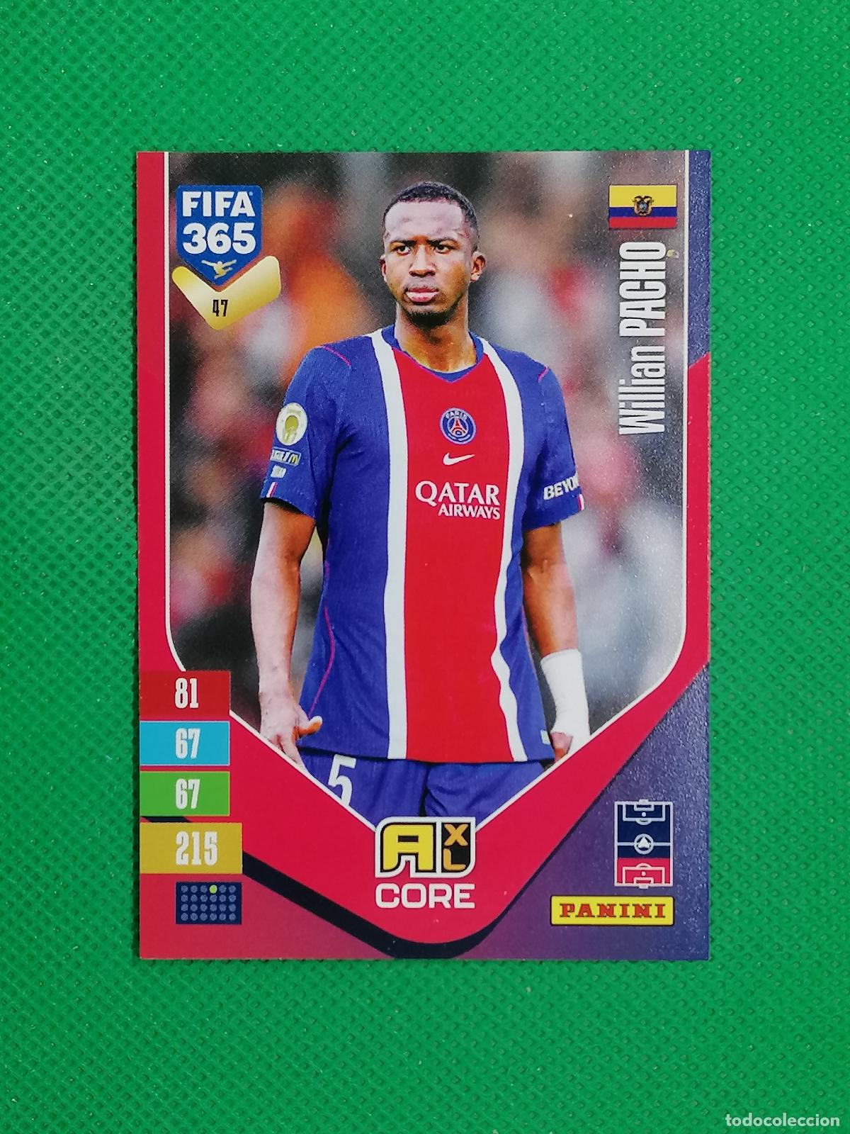 Cromos de f&uacute;tbol: 47 WILLIAN PACHO PARIS PSG CORE ⚽ PANINI ADRENALYN XL FIFA 365 26 27 2026 2027 ⚽