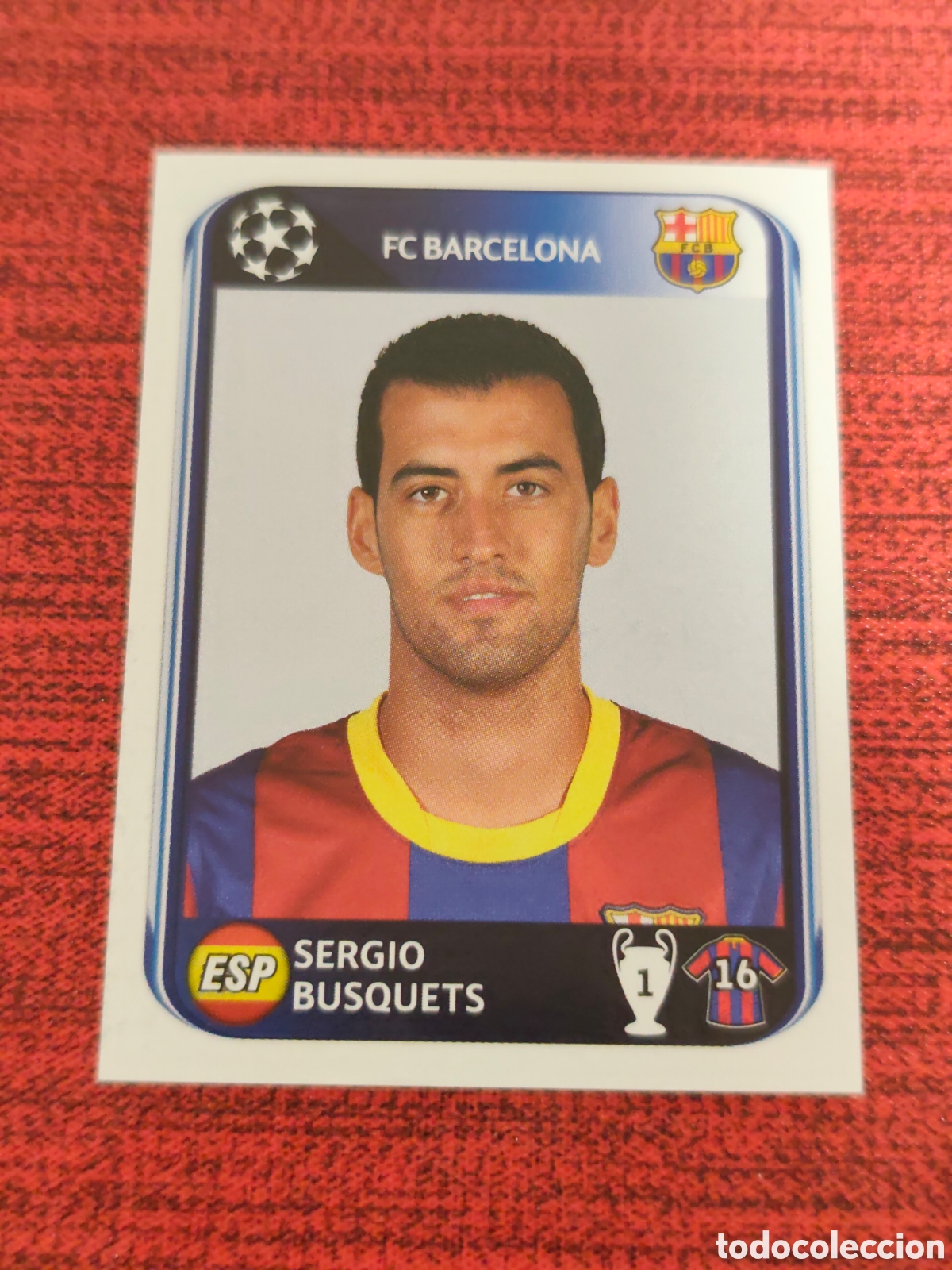 Cromos de f&uacute;tbol: 217 SERGIO BUSQUETS FC BARCELONA UEFA CHAMPIONS LEAGUE 2010 2011 PANINI