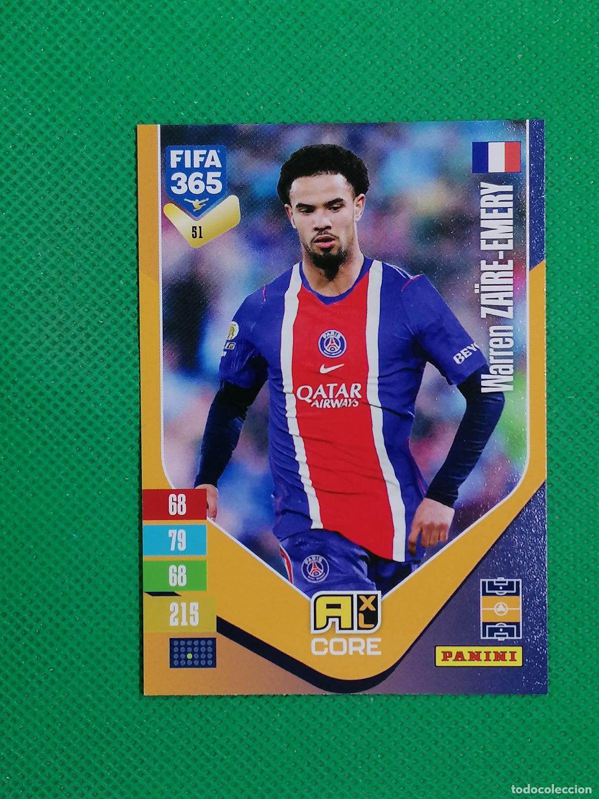 Cromos de f&uacute;tbol: 51 WARREN ZAIRE EMERY PARIS PSG CORE ⚽ PANINI ADRENALYN XL FIFA 365 26 27 2026 2027 ⚽