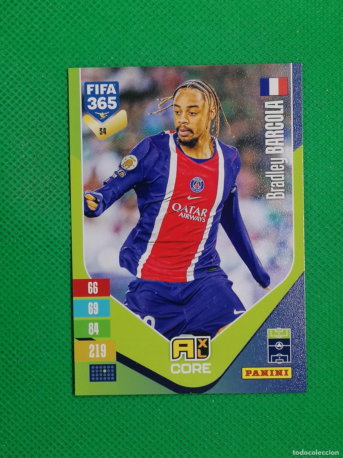 Cromos de f&uacute;tbol: 54 BRADLEY BARCOLA PARIS PSG CORE ⚽ PANINI ADRENALYN XL FIFA 365 26 27 2026 2027 ⚽