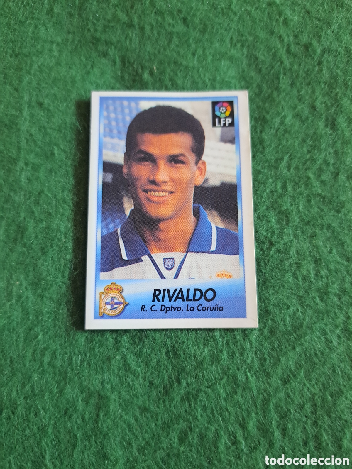 Cromos de f&uacute;tbol: Rivaldo. N&deg;76. Deportivo de la Coru&ntilde;a. Bollycao Liga 96-97. Sigue la Liga
