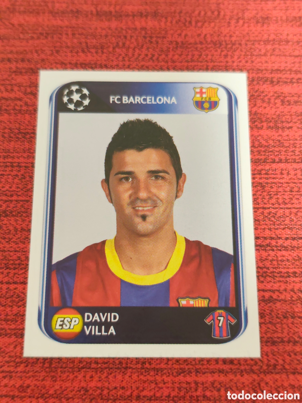 Cromos de f&uacute;tbol: 225 VILLA FC BARCELONA UEFA CHAMPIONS LEAGUE 2010 2011 PANINI