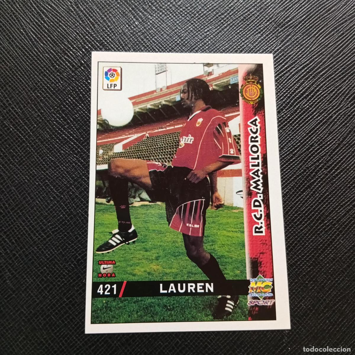 Cromos de f&uacute;tbol: 421 LAUREN MALLORCA MUNDICROMO 1998 1999 CROMO FUTBOL 98 99 - A218 PG54 ULTIMA HORA