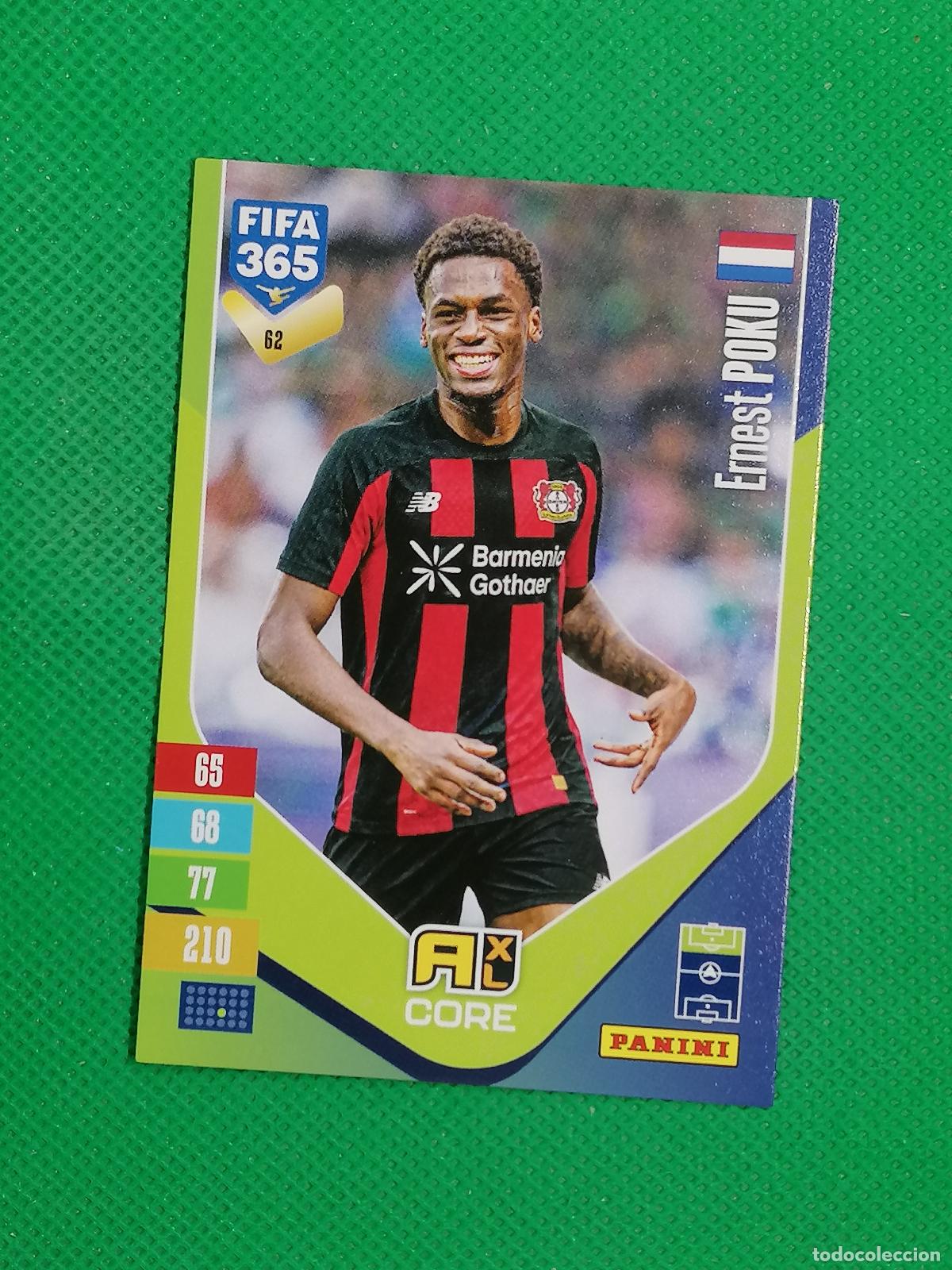 Football Stickers: 62 ERNEST POKU LEVERKUSEN CORE ⚽ PANINI ADRENALYN XL FIFA 365 26 27 2026 2027 ⚽