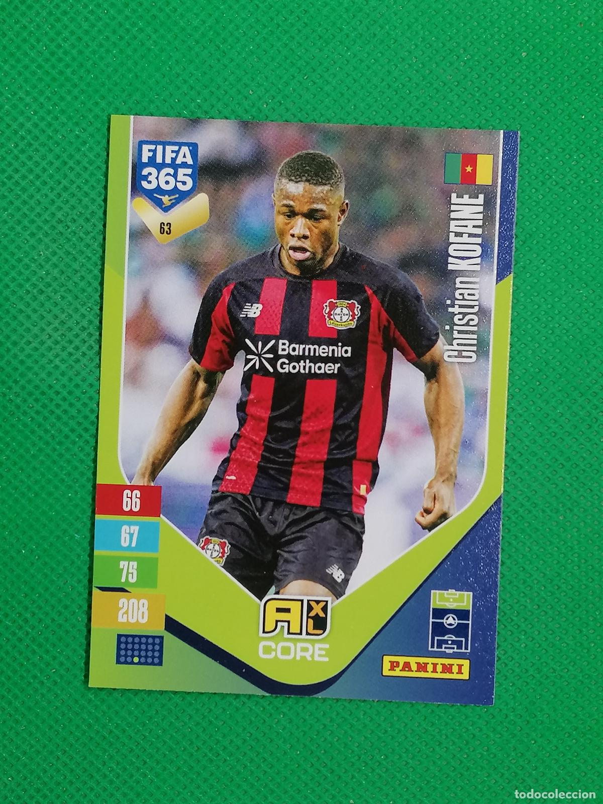 Football Stickers: 63 CHRISTIAN KOFANE LEVERKUSEN CORE ⚽ PANINI ADRENALYN XL FIFA 365 26 27 2026 2027 ⚽